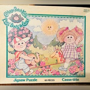 1983 Vintage Cabbage Patch Kids Complete 60 Piece Jigsaw Puzzle - 11” x 15”